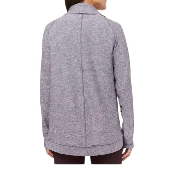 Lululemon Rulu Rally Wrap Jacket Heathered Graphite Purple Size 8 - Picture 3 of 16